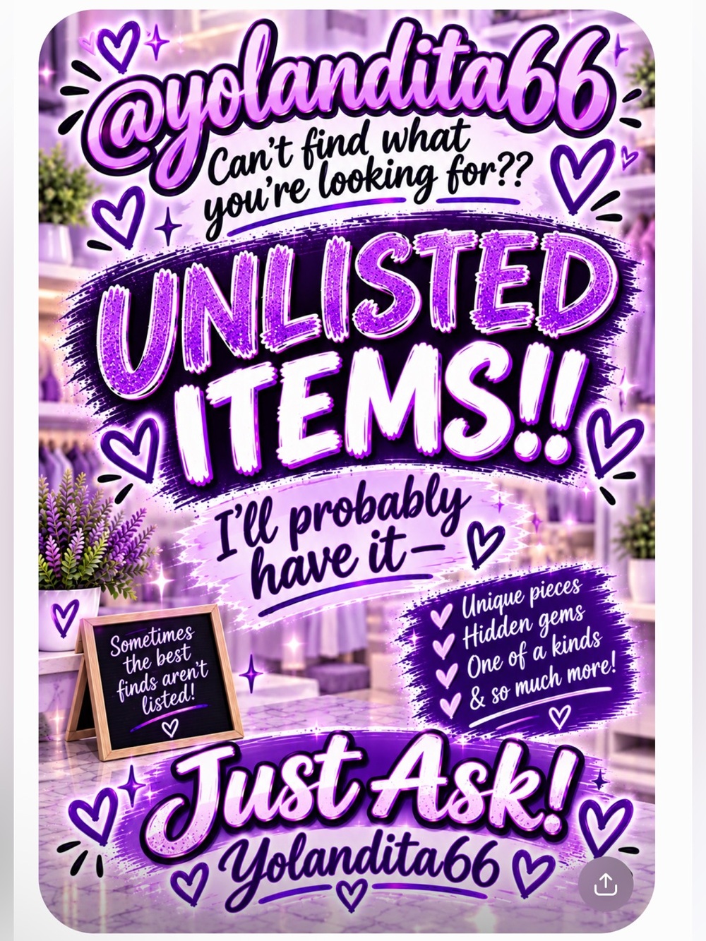 🥳🥳U n l i s t e d Items & Me!!🥳🥳